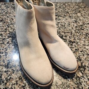 Nordstrom Cream Ankle Boots